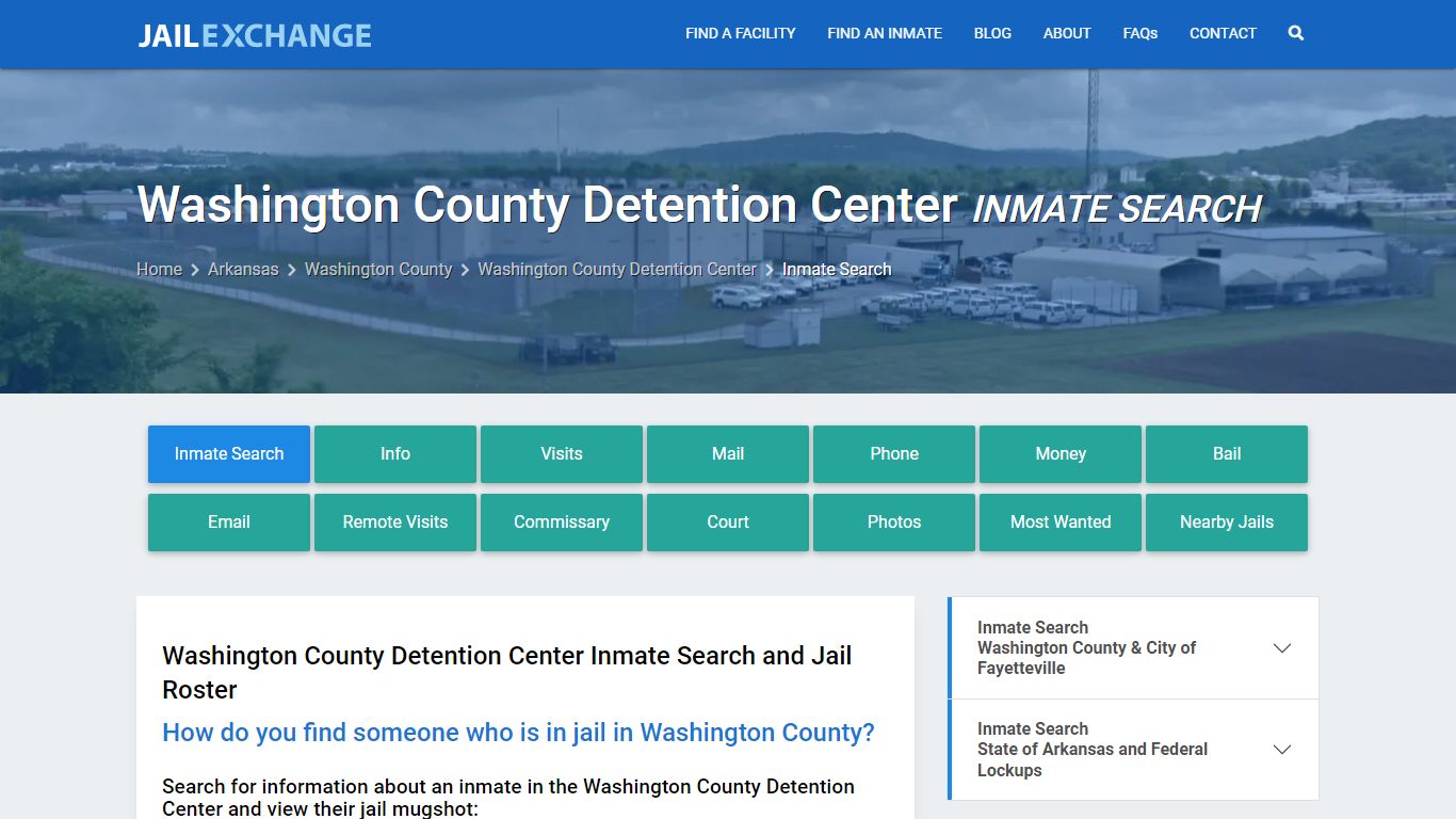 Washington County Detention Center Inmate Search - Jail Exchange